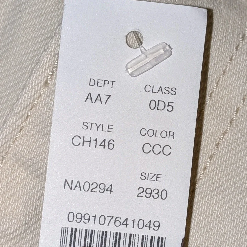 J.Crew 770‎ Straight Fit Pants Mens 29x30 Cream Off White Jeans NWT $118